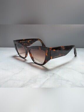 Victoria Beckham VB645S 234 Dark Havana Cat Eye Sunglasses